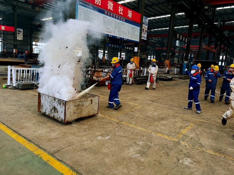 Eihe Steel Structure hà realizatu l'esercitu di u focu di 