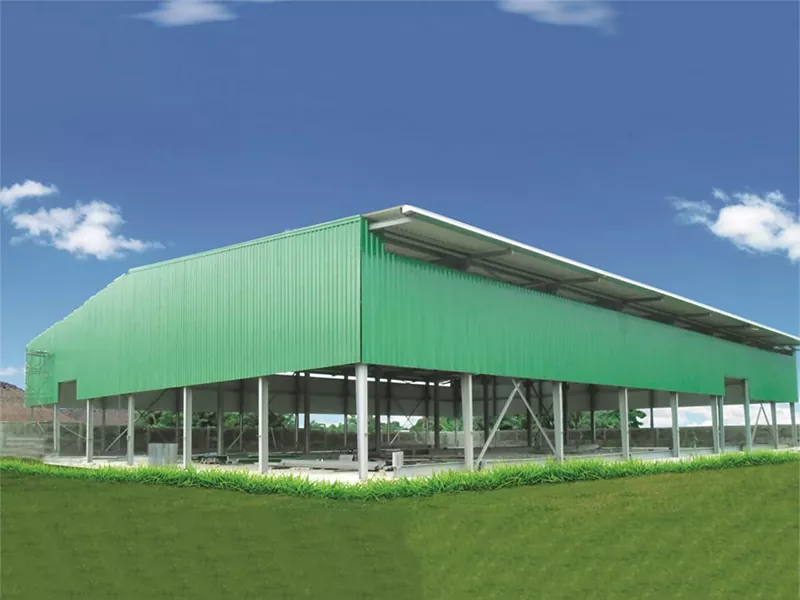 Edifiziu di magazzinu di magazzinu di magazzinu di metallu ecunomicu